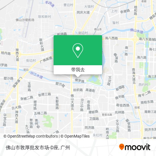 佛山市敦厚批发市场-D座地图