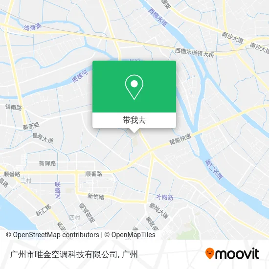 广州市唯金空调科技有限公司地图