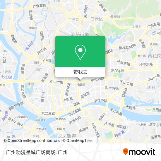 广州动漫星城广场商场地图
