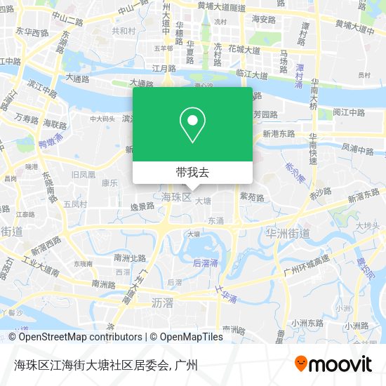 海珠区江海街大塘社区居委会地图