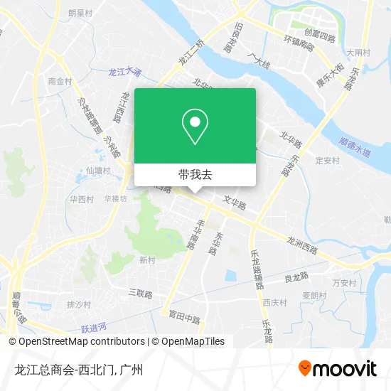 龙江总商会-西北门地图