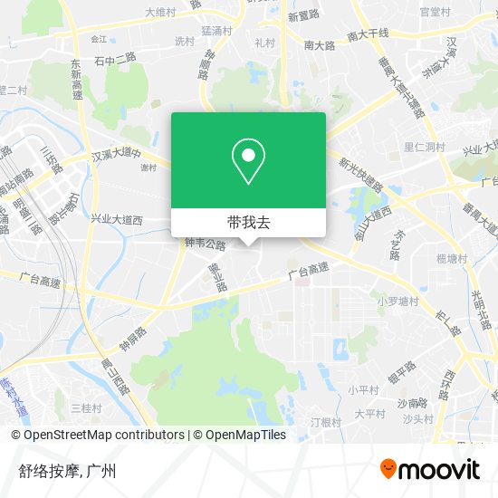舒络按摩地图