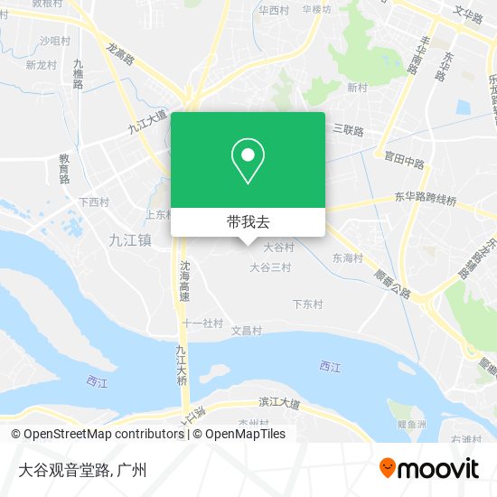 大谷观音堂路地图