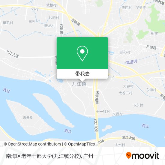 南海区老年干部大学(九江镇分校)地图