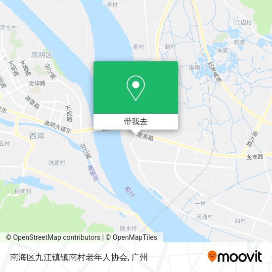 南海区九江镇镇南村老年人协会地图