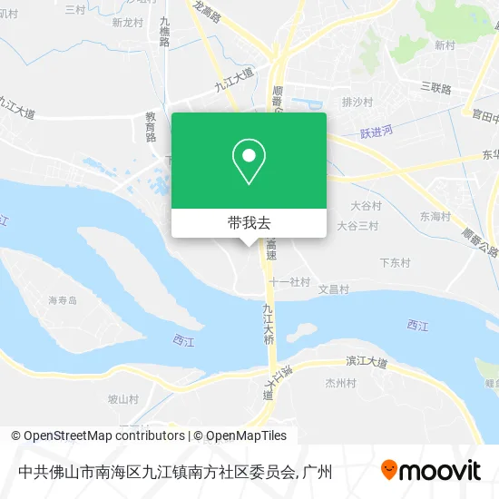 中共佛山市南海区九江镇南方社区委员会地图