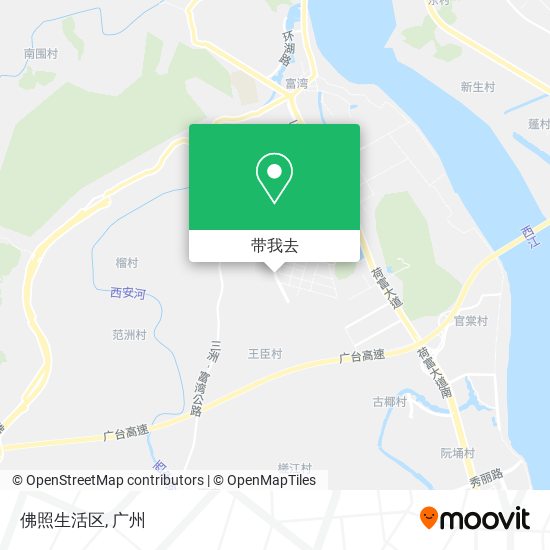 佛照生活区地图