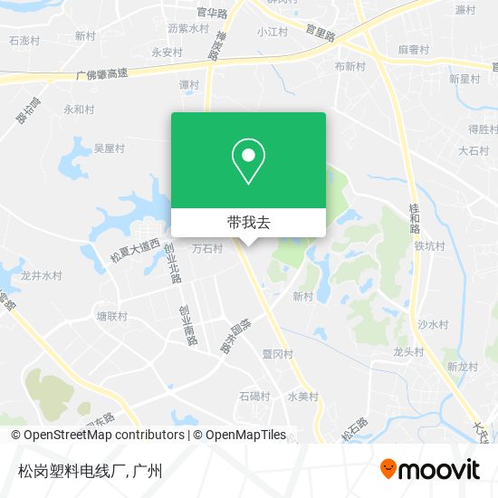 松岗塑料电线厂地图