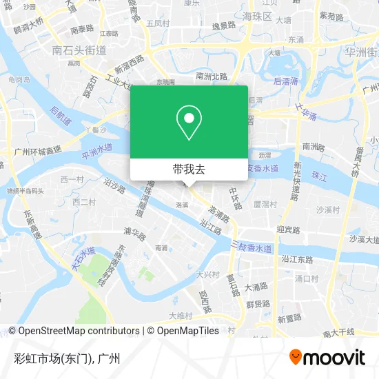彩虹市场(东门)地图