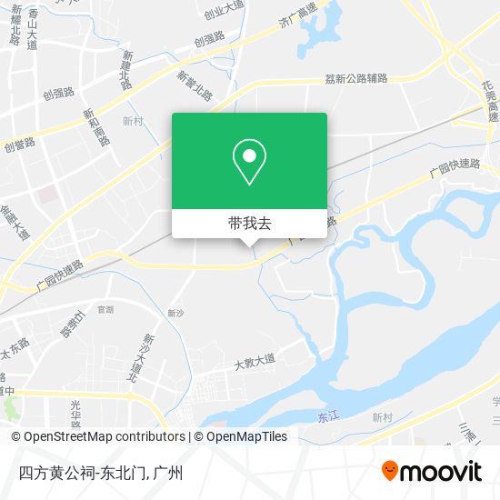 四方黄公祠-东北门地图