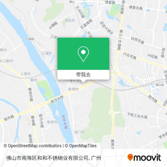 佛山市南海区和和不锈钢业有限公司地图