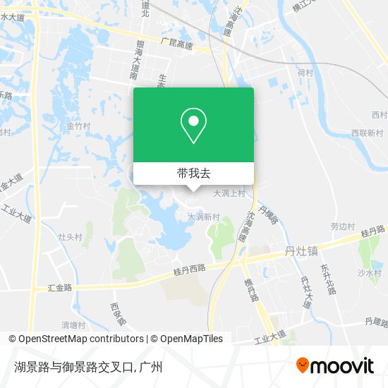 湖景路与御景路交叉口地图