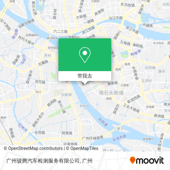 广州骏腾汽车检测服务有限公司地图