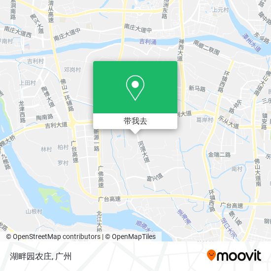 湖畔园农庄地图