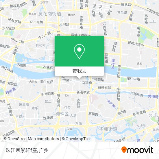 珠江帝景轩f座地图