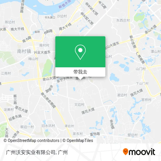 广州沃安实业有限公司地图
