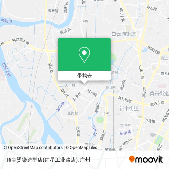 顶尖烫染造型店(红星工业路店)地图