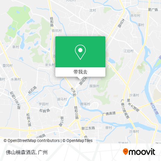 佛山楠森酒店地图