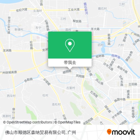 佛山市顺德区森纳贸易有限公司地图