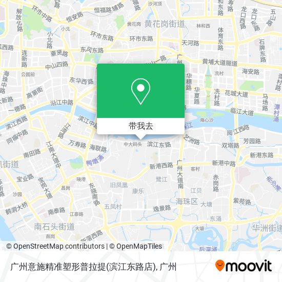 广州意施精准塑形普拉提(滨江东路店)地图