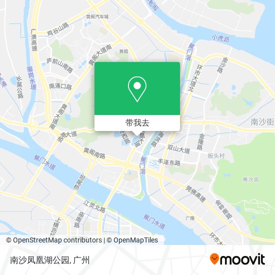 南沙凤凰湖公园地图