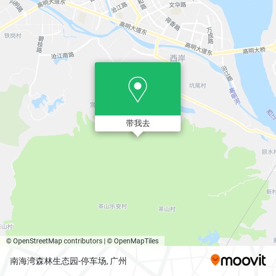 南海湾森林生态园-停车场地图
