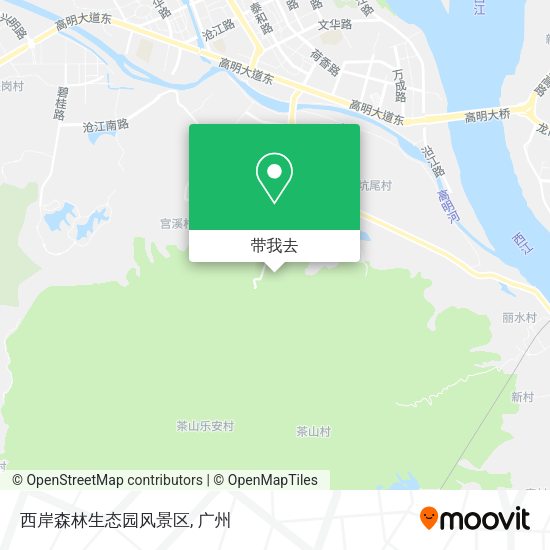 西岸森林生态园风景区地图