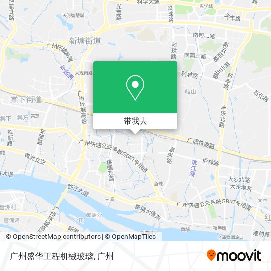 广州盛华工程机械玻璃地图