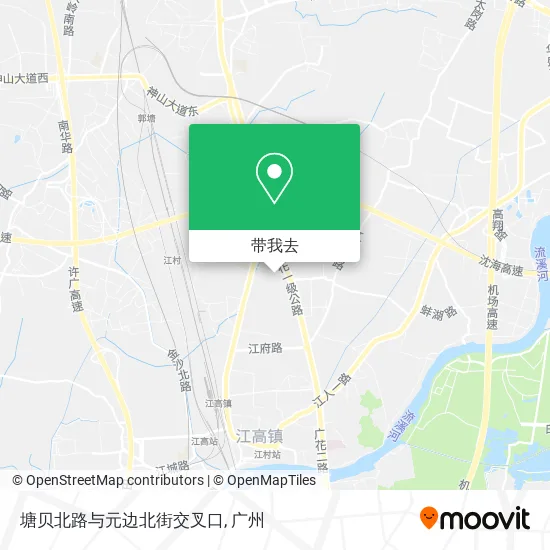 塘贝北路与元边北街交叉口地图