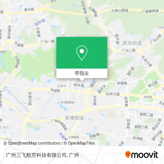 广州三飞航空科技有限公司地图