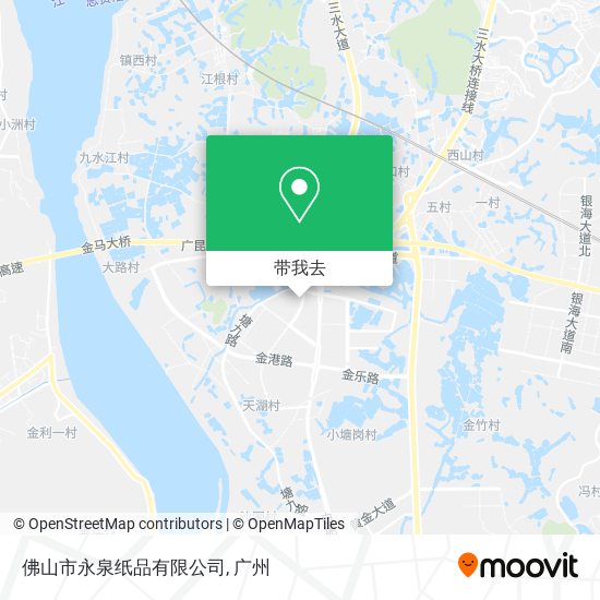 佛山市永泉纸品有限公司地图
