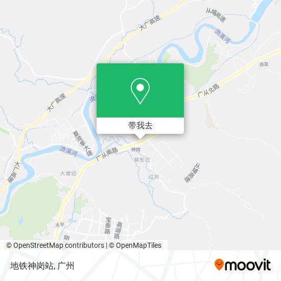 地铁神岗站地图