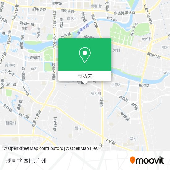 现真堂-西门地图
