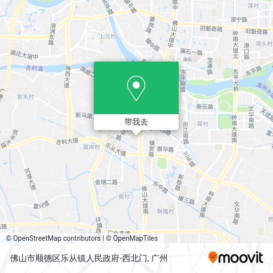 佛山市顺德区乐从镇人民政府-西北门地图