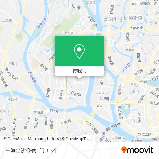 中海金沙湾-南1门地图