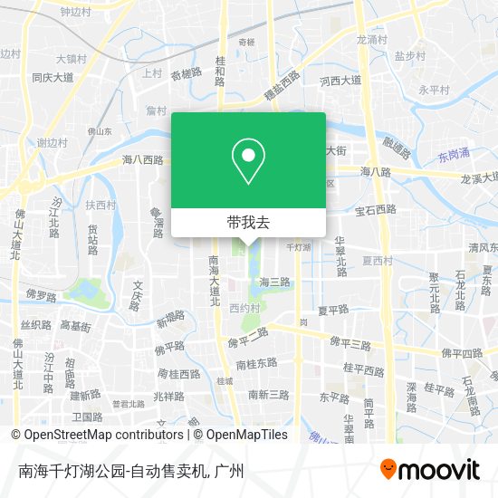 南海千灯湖公园-自动售卖机地图
