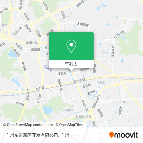 广州东进新区开发有限公司地图