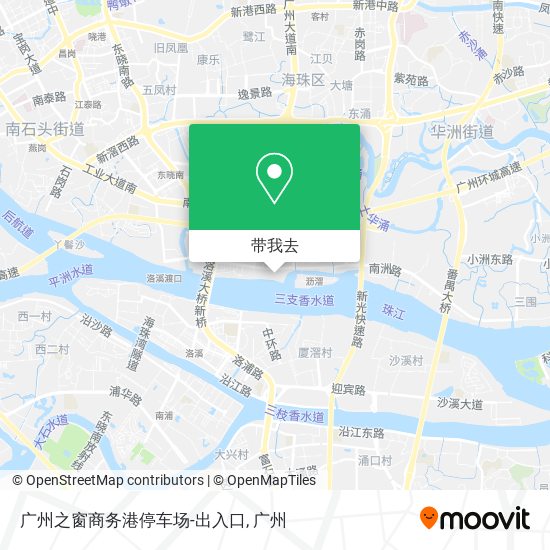 广州之窗商务港停车场-出入口地图