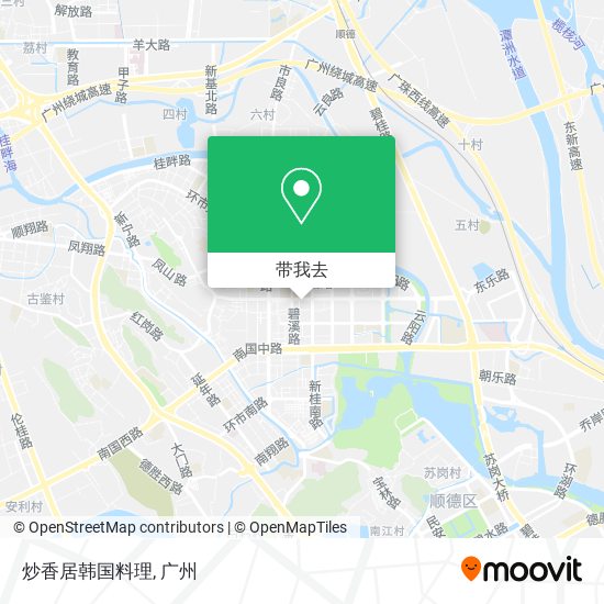 炒香居韩国料理地图