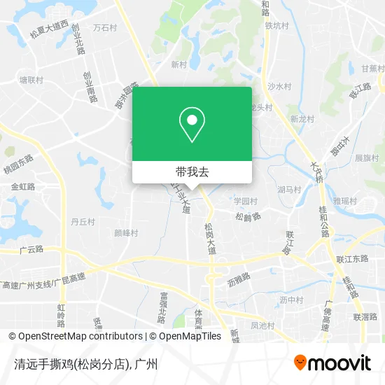 清远手撕鸡(松岗分店)地图