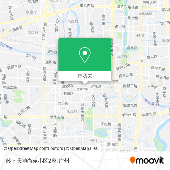 岭南天地尚苑小区2座地图