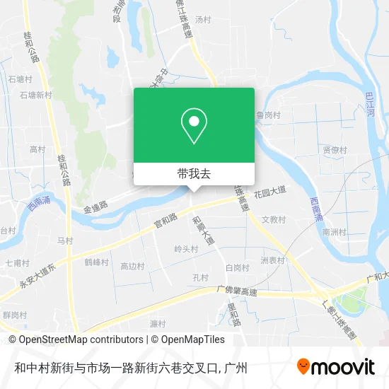 和中村新街与市场一路新街六巷交叉口地图