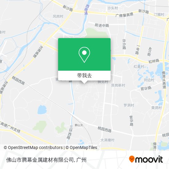 佛山市腾幕金属建材有限公司地图