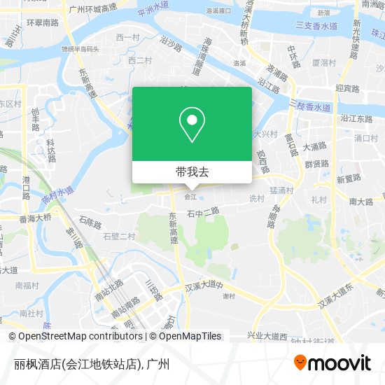 丽枫酒店(会江地铁站店)地图