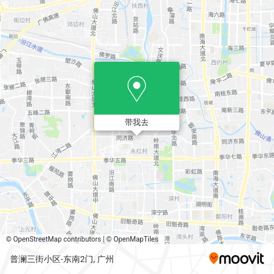 普澜三街小区-东南2门地图