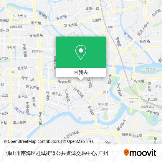 佛山市南海区桂城街道公共资源交易中心地图