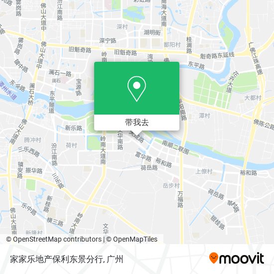 家家乐地产保利东景分行地图