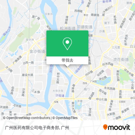 广州医药有限公司电子商务部地图