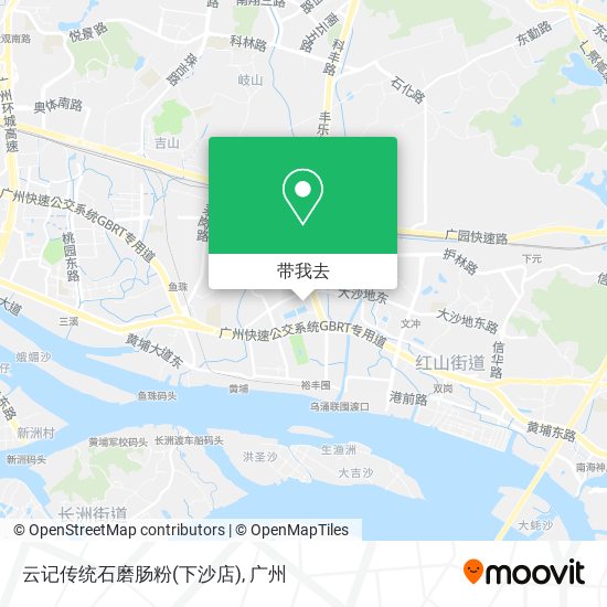 云记传统石磨肠粉(下沙店)地图
