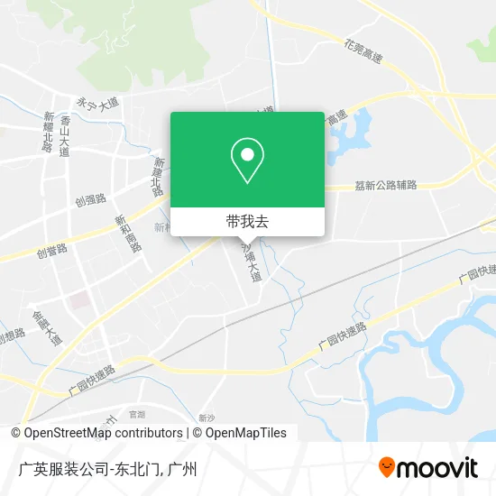 广英服装公司-东北门地图